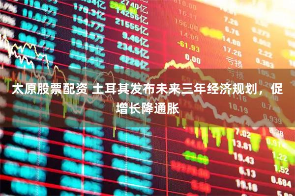 太原股票配资 土耳其发布未来三年经济规划，促增长降通胀